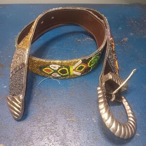 Colorful Beaded Women's Belt